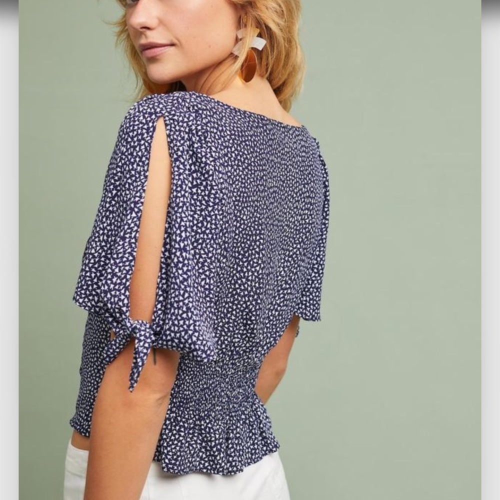Maeve Cold Shoulder Blouse